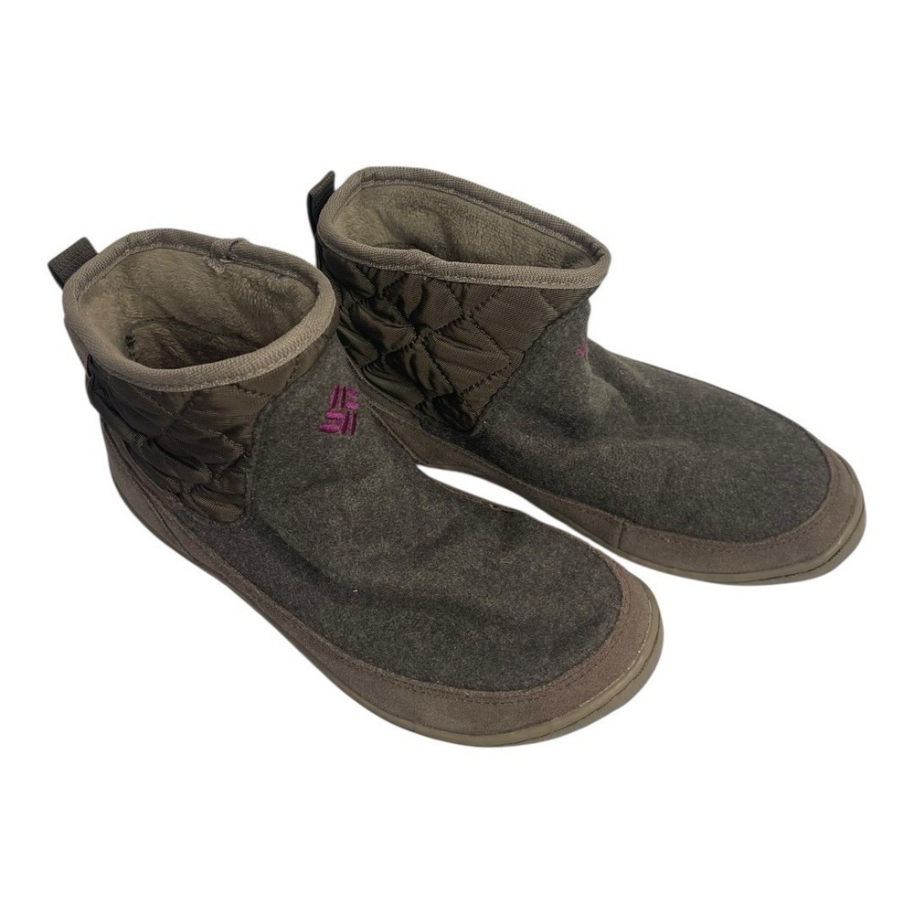 Columbia waterproof insulated quilted wool upper Omni Tech Boot Size 7